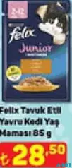 FELİX TAVUK ETLİ YAVRU KEDİ YAŞ MAMASI 85 G